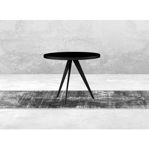 STOLIK KAWOWY Metalowy Blat Czarny Płyta MDF  STK-928